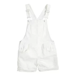 Girls 7-14 & Plus SO® Lace Short Overalls