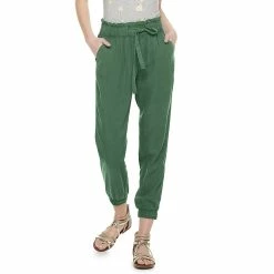 Juniors' SO® High Rise Paperbag Jogger Pants 14 Juniors' SO® High Rise Paperbag Jogger Pants -Cheap SO Store 4203348 Explorer Green