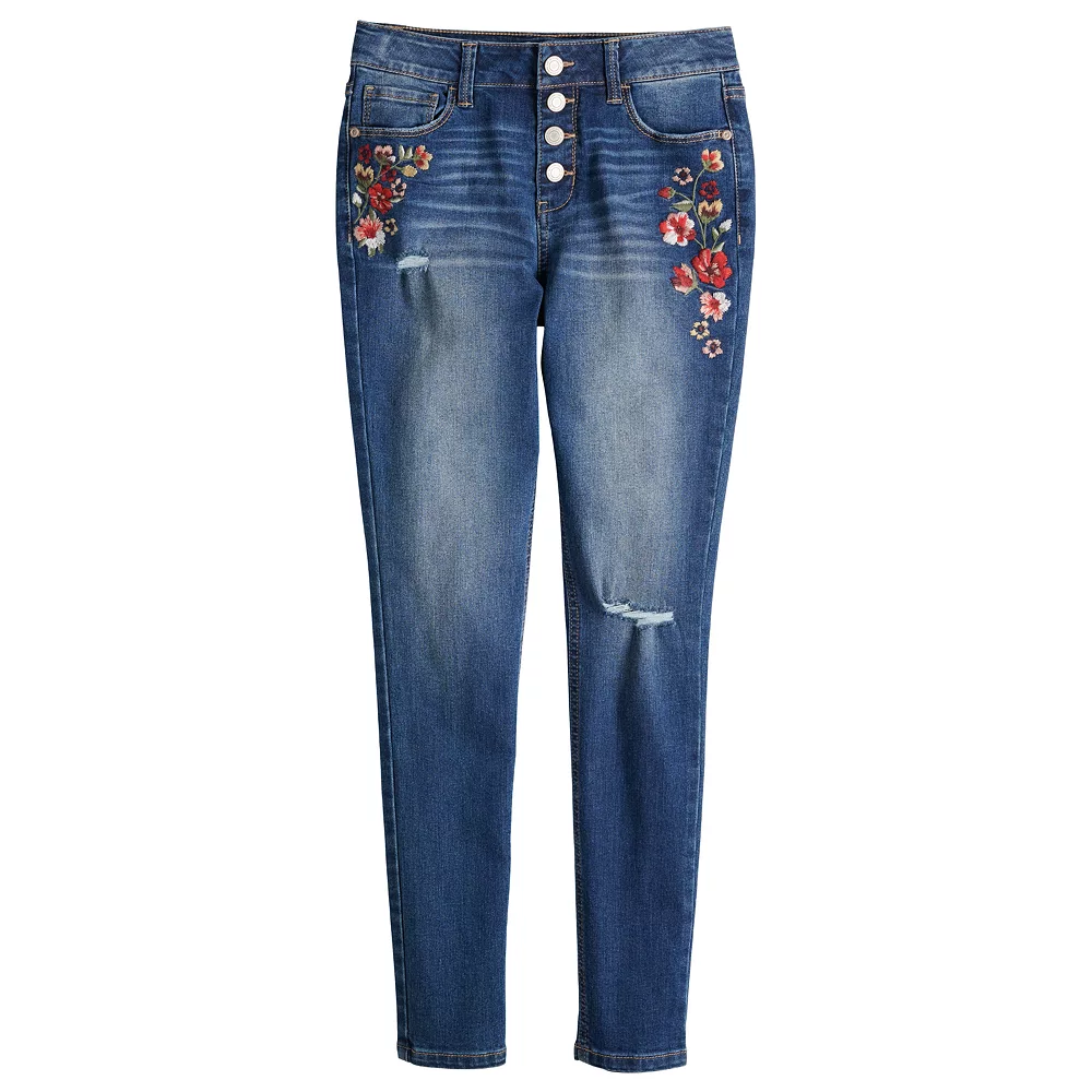 Girls 4-20 SO® Superstar Highrise Skinny Jeans in Regular & Plus Sizes 5 Girls 4-20 SO® Superstar Highrise Skinny Jeans in Regular & Plus Sizes - Image 5