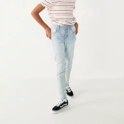 Girls 4-20 SO® Superstar Highrise Skinny Jeans in Regular & Plus Sizes 12 Girls 4-20 SO® Superstar Highrise Skinny Jeans in Regular & Plus Sizes -Cheap SO Store 4937089 Light Wash Crochet