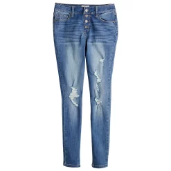 Girls 4-20 SO® Superstar Highrise Skinny Jeans in Regular & Plus Sizes 9 Girls 4-20 SO® Superstar Highrise Skinny Jeans in Regular & Plus Sizes -Cheap SO Store 4937089 Medium Wash Destructed