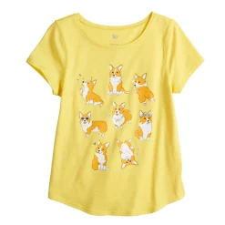 Girls 4-20 SO® Adaptive Favorite Graphic Tee -Cheap SO Store 4973320 Corgi Yellow