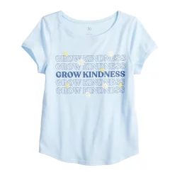 Girls 4-20 SO® Adaptive Favorite Graphic Tee -Cheap SO Store 4973320 Grow Kindness Blue