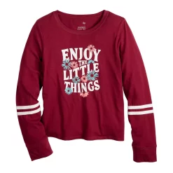 Girls 4-18 & Plus SO® Favorite Boxy Long-Sleeve Tee -Cheap SO Store 5008743 Little Things