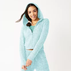 Juniors' SO® Cozy Zip Hoodie -Cheap SO Store 5156164 Touch Of Blue