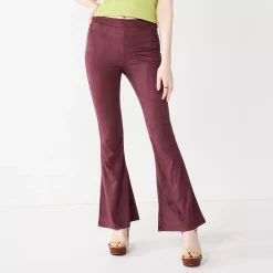 Juniors' SO® Pull-On Flare-Leg Pants -Cheap SO Store 5168047 Plum Prune