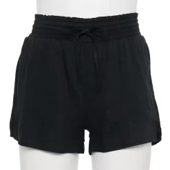 Juniors' SO® Smocked Shorts 12 Juniors' SO® Smocked Shorts -Cheap SO Store 5198562 Black Luxe
