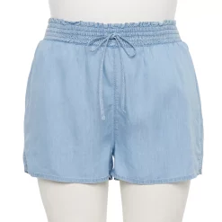 Cheap SO Store 32 Juniors' Plus Size SO® Smocked Shorts