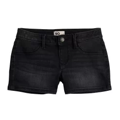 Girls 6-20 SO® Ultimate Mid-Rise Shortie Shorts in Regular & Plus -Cheap SO Store 5228618 Black