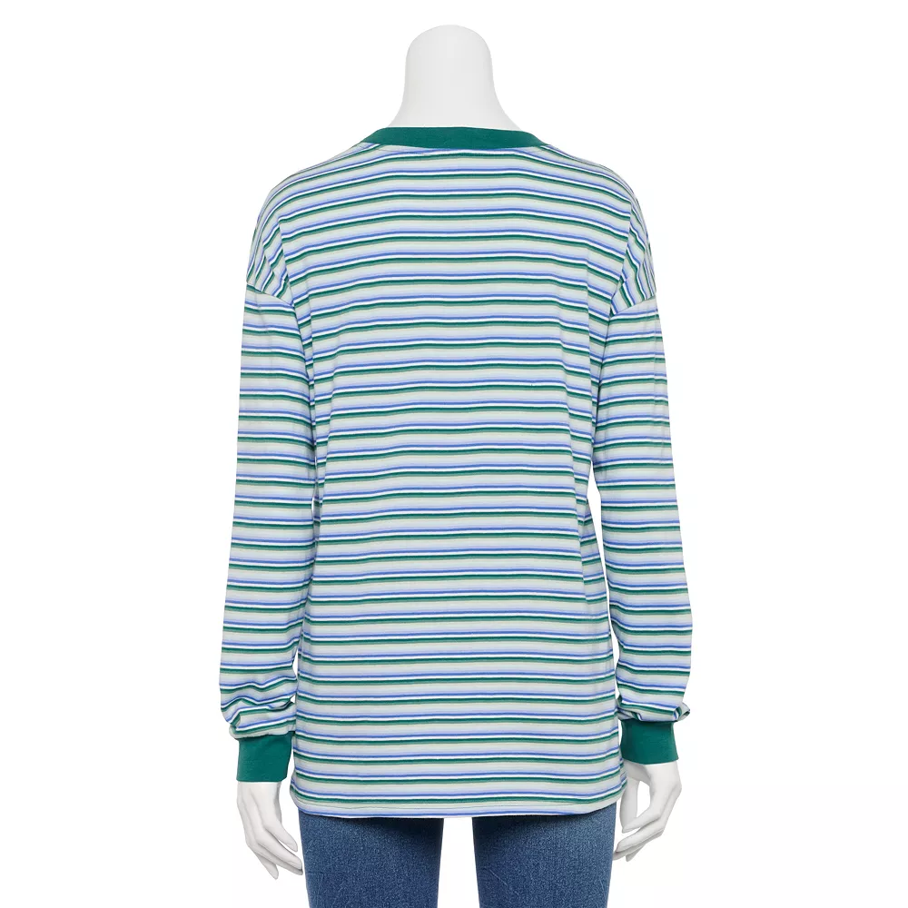 Juniors' SO® Long Sleeve Boyfriend Tee 9 Juniors' SO® Long Sleeve Boyfriend Tee - Image 9