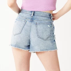 Juniors' SO® Super High Rise '90s Boyfriend Shorts -Cheap SO Store 5247866 ALT