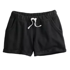 Girls 7-16 SO® French Terry Roll Cuff Shorts 10 Girls 7-16 SO® French Terry Roll Cuff Shorts -Cheap SO Store 5261368 Black