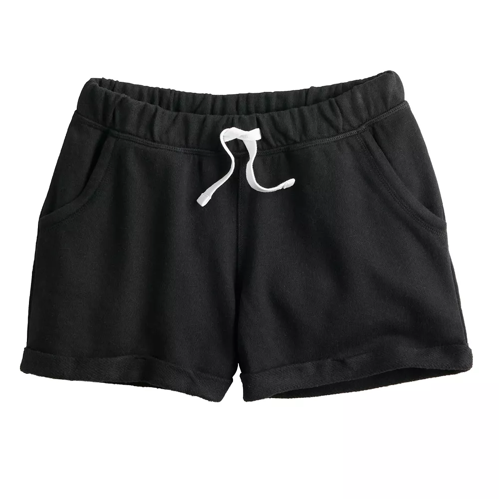 Girls 7-16 SO® French Terry Roll Cuff Shorts 3 Girls 7-16 SO® French Terry Roll Cuff Shorts - Image 3