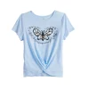 Girls 7-20 SO® Twist Front Graphic Tee in Regular & Plus