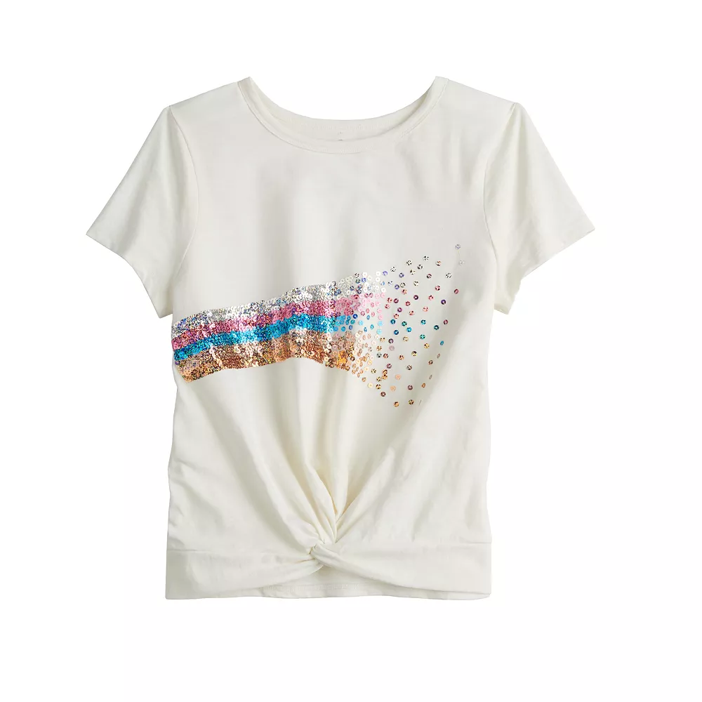 Girls 7-20 SO® Twist Front Graphic Tee in Regular & Plus 5 Girls 7-20 SO® Twist Front Graphic Tee in Regular & Plus - Image 5