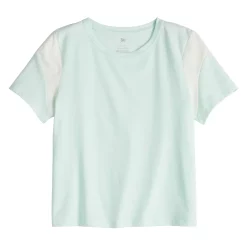 Girls 6-20 SO® Favorite Colorblock Boxy Tee in Regular & Plus Size -Cheap SO Store 5270056 Mint