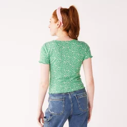 Juniors' SO® Lace Up Front Tee -Cheap SO Store 5270174 ALT