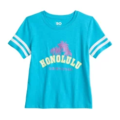 Girls 6-20 SO® Favorite Boxy Graphic Tee in Regular & Plus -Cheap SO Store 5274724 Honolulu