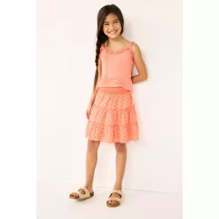 Girls 6-20 SO® Ruffle Strap Textured Tank Top in Regular & Plus -Cheap SO Store 5303722 ALT9