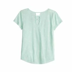 Girls 6-20 SO® Lattice Back Favorite Tee in Regular & Plus 25 Girls 6-20 SO® Lattice Back Favorite Tee in Regular & Plus -Cheap SO Store 5319016 ALT