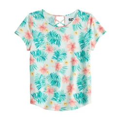 Girls 6-20 SO® Lattice Back Favorite Tee in Regular & Plus 22 Girls 6-20 SO® Lattice Back Favorite Tee in Regular & Plus -Cheap SO Store 5319016 Aqua Tropical