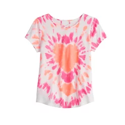 Girls 6-20 SO® Lattice Back Favorite Tee in Regular & Plus 16 Girls 6-20 SO® Lattice Back Favorite Tee in Regular & Plus -Cheap SO Store 5319016 Heart Tie Dye
