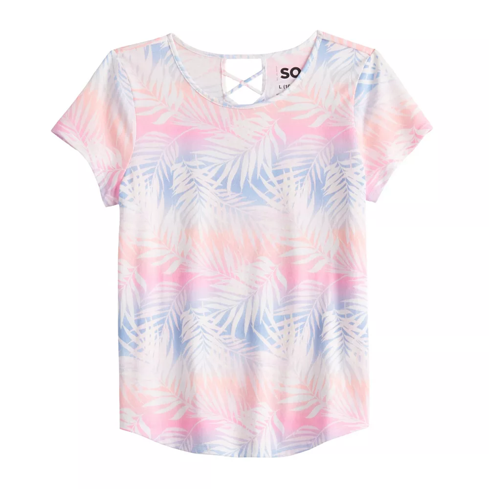 Girls 6-20 SO® Lattice Back Favorite Tee in Regular & Plus 12 Girls 6-20 SO® Lattice Back Favorite Tee in Regular & Plus - Image 12