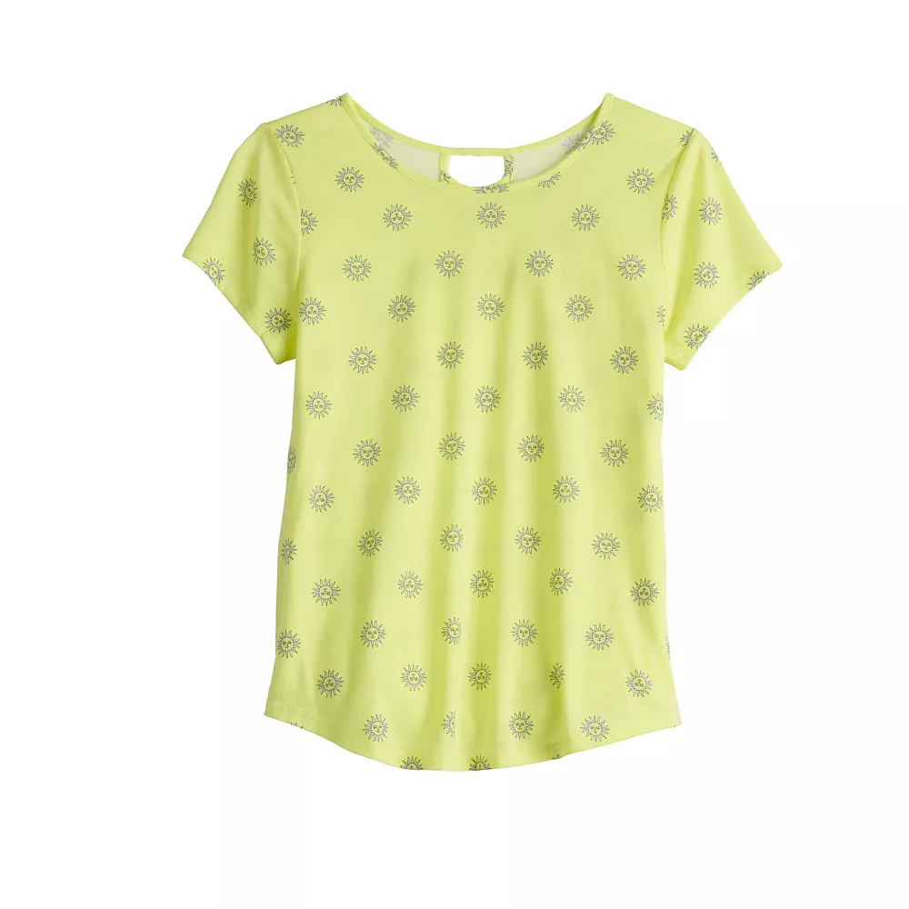 Girls 6-20 SO® Lattice Back Favorite Tee in Regular & Plus 3 Girls 6-20 SO® Lattice Back Favorite Tee in Regular & Plus - Image 3