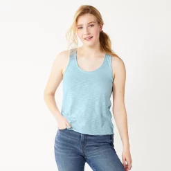 Juniors' SO® Relaxed Scoopneck Tank Top -Cheap SO Store 5473988 Baron River