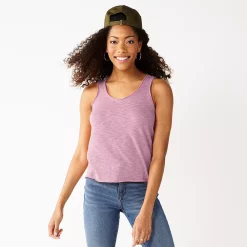 Juniors' SO® Relaxed Scoopneck Tank Top -Cheap SO Store 5473988 Evelyn Purple