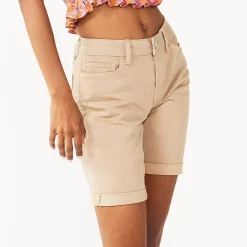 Juniors' SO® Low Rise Bermuda Shorts 10 Juniors' SO® Low Rise Bermuda Shorts -Cheap SO Store 5474915 Khaki