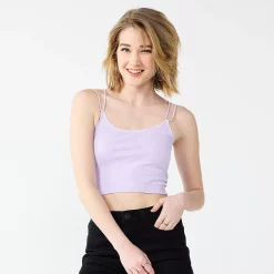 Juniors' SO® Seamless Bungee Strap Cami -Cheap SO Store 5508693 Monica Purple