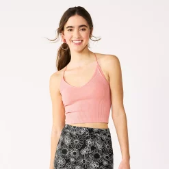 Juniors' SO® Seamless Lace Back Cami -Cheap SO Store 5508694 Coral Shore