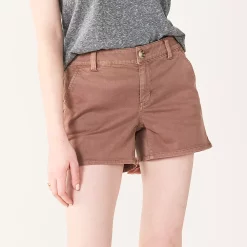 Juniors' SO® Chino Midi Shorts -Cheap SO Store 5509497 Cocoa Smoothie