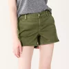 Juniors' SO® Chino Midi Shorts