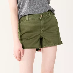 Juniors' SO® Chino Midi Shorts