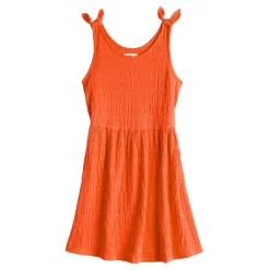 Girls 7-20 SO® Knot Strap Babydoll Dress in Regular & Plus Size -Cheap SO Store 5511391 Orange