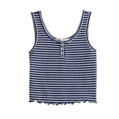 Juniors' SO® Henley Tank Top -Cheap SO Store 5512511 ALT5