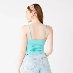 Juniors' SO® Slinky Ruched Cami -Cheap SO Store 5515835 ALT