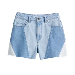 Juniors' SO® High-Rise Three-Tone Shorts -Cheap SO Store 5521558 ALT5