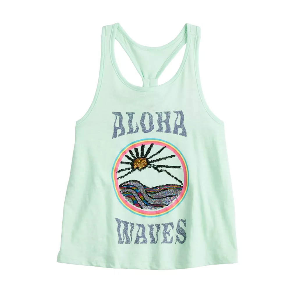 Girls 6-20 SO® Racerback Graphic Tank Top in Regular & Plus 6 Girls 6-20 SO® Racerback Graphic Tank Top in Regular & Plus - Image 6