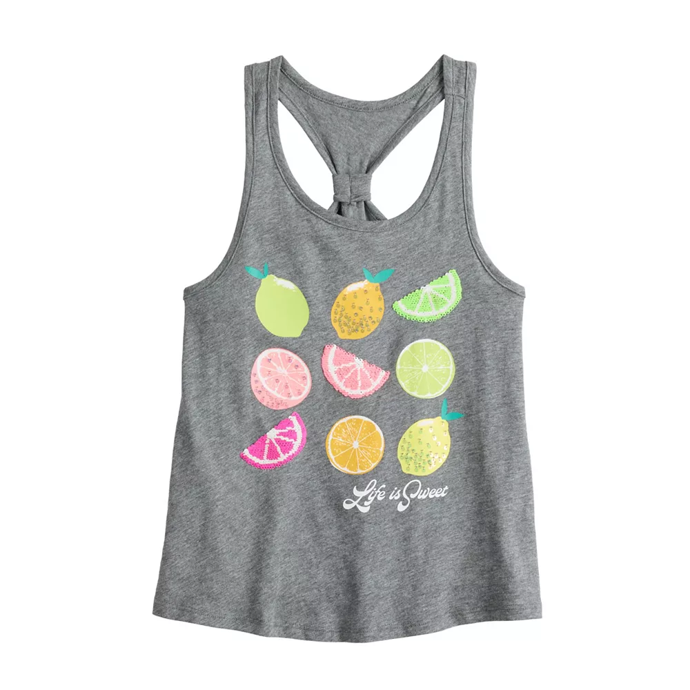 Girls 6-20 SO® Racerback Graphic Tank Top in Regular & Plus 7 Girls 6-20 SO® Racerback Graphic Tank Top in Regular & Plus - Image 7