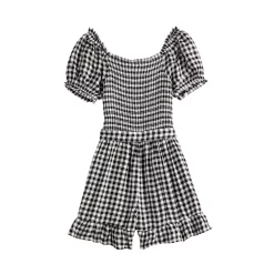 Girls 6-20 SO® Wrap Front Puff Sleeve Romper in Regular & Plus -Cheap SO Store 5526962 ALT