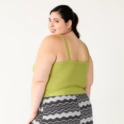 Juniors' Plus Size SO® Cropped Wide-Strap Cami 13 Juniors' Plus Size SO® Cropped Wide-Strap Cami -Cheap SO Store 5540098 ALT