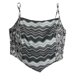 Juniors' SO® Cropped Print Handkerchief Tank -Cheap SO Store 5556601 ALT5