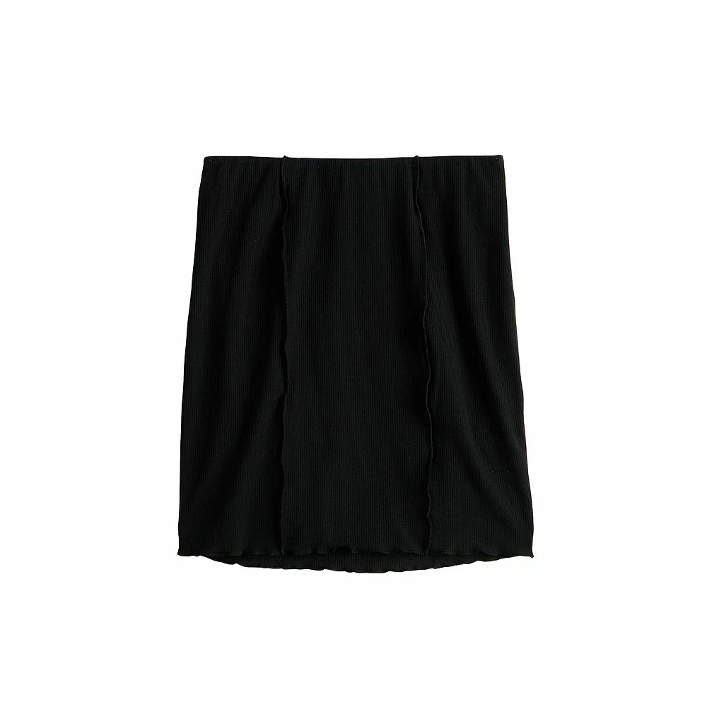 Juniors' SO® Seamed Mini Skirt 3 Juniors' SO® Seamed Mini Skirt - Image 3