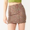Juniors' SO® Seamed Mini Skirt