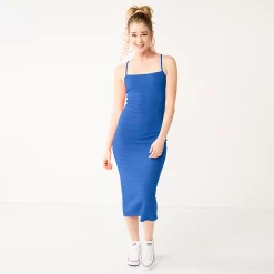 Juniors' SO® Strappy Bodycon Midi Dress -Cheap SO Store 5559449 Hendrix Blue
