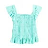 Girls 6-20 SO® Crinkle Gauze Smocked Tank Top in Regular & Plus Size