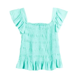 Girls 6-20 SO® Crinkle Gauze Smocked Tank Top in Regular & Plus Size